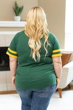 Load image into Gallery viewer, Kylie Tee - Green Bay Green and Yellow
