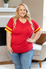 Load image into Gallery viewer, Kylie Tee - Kansas City Red and Yellow
