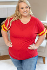 Load image into Gallery viewer, Kylie Tee - Kansas City Red and Yellow
