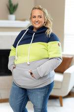 Load image into Gallery viewer, Lizzie Women&#39;s Hoodie | Seattle Navy, Lime, Grey
