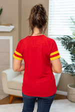 Load image into Gallery viewer, Kylie Tee - Kansas City Red and Yellow
