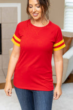 Load image into Gallery viewer, Kylie Tee - Kansas City Red and Yellow
