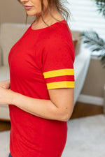 Load image into Gallery viewer, Kylie Tee - Kansas City Red and Yellow
