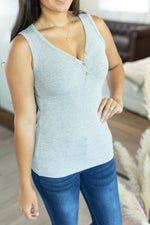 Load image into Gallery viewer, Addison Henley Tank - Light Grey

