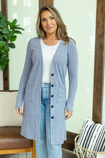 Load image into Gallery viewer, Knit Colbie Cardigan - Denim
