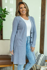 Load image into Gallery viewer, Knit Colbie Cardigan - Denim

