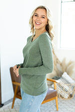 Load image into Gallery viewer, Leah Long Sleeve Top - Green
