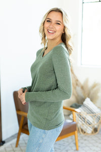 Leah Long Sleeve Top - Green