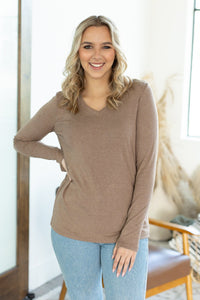 Leah Long Sleeve Top - Mocha