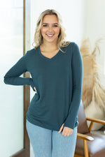 Load image into Gallery viewer, Leah Long Sleeve Top - Teal
