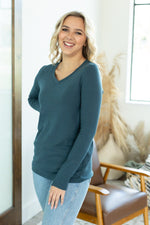 Load image into Gallery viewer, Leah Long Sleeve Top - Teal
