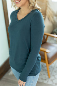 Leah Long Sleeve Top - Teal