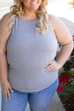 Load image into Gallery viewer, Tara Ribbed Tank - Grey
