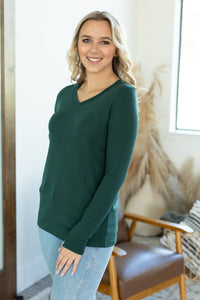 Leah Long Sleeve Top - Evergreen