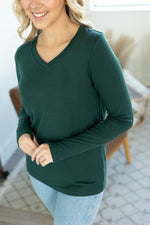 Load image into Gallery viewer, Leah Long Sleeve Top - Evergreen
