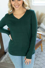 Load image into Gallery viewer, Leah Long Sleeve Top - Evergreen
