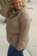 Load image into Gallery viewer, Classic Zoey ZipCowl Sweatshirt - Mocha
