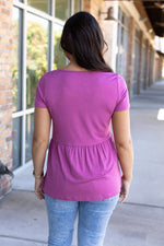 Load image into Gallery viewer, Sarah Ruffle Short Sleeve - Orchid
