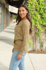 Load image into Gallery viewer, Hannah Pocket Pullover - Mustard
