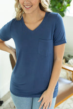 Load image into Gallery viewer, Sophie Pocket Tee - Blue
