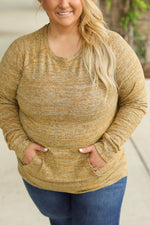 Load image into Gallery viewer, Hannah Pocket Pullover - Mustard
