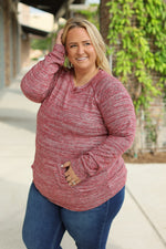 Load image into Gallery viewer, Hannah Pocket Pullover - Red
