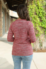 Load image into Gallery viewer, Hannah Pocket Pullover - Red
