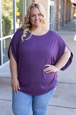 Load image into Gallery viewer, Darcy Dolman Top - Dark Purple
