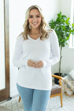 Load image into Gallery viewer, Leah Long Sleeve Top - White
