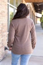 Load image into Gallery viewer, Brittney Button Sweater - Mocha
