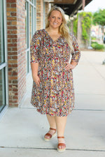 Load image into Gallery viewer, Taylor Dress - Mocha Floral
