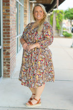 Load image into Gallery viewer, Taylor Dress - Mocha Floral
