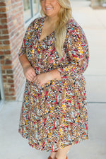 Load image into Gallery viewer, Taylor Dress - Mocha Floral
