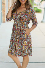 Load image into Gallery viewer, Taylor Dress - Mocha Floral
