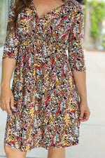 Load image into Gallery viewer, Taylor Dress - Mocha Floral
