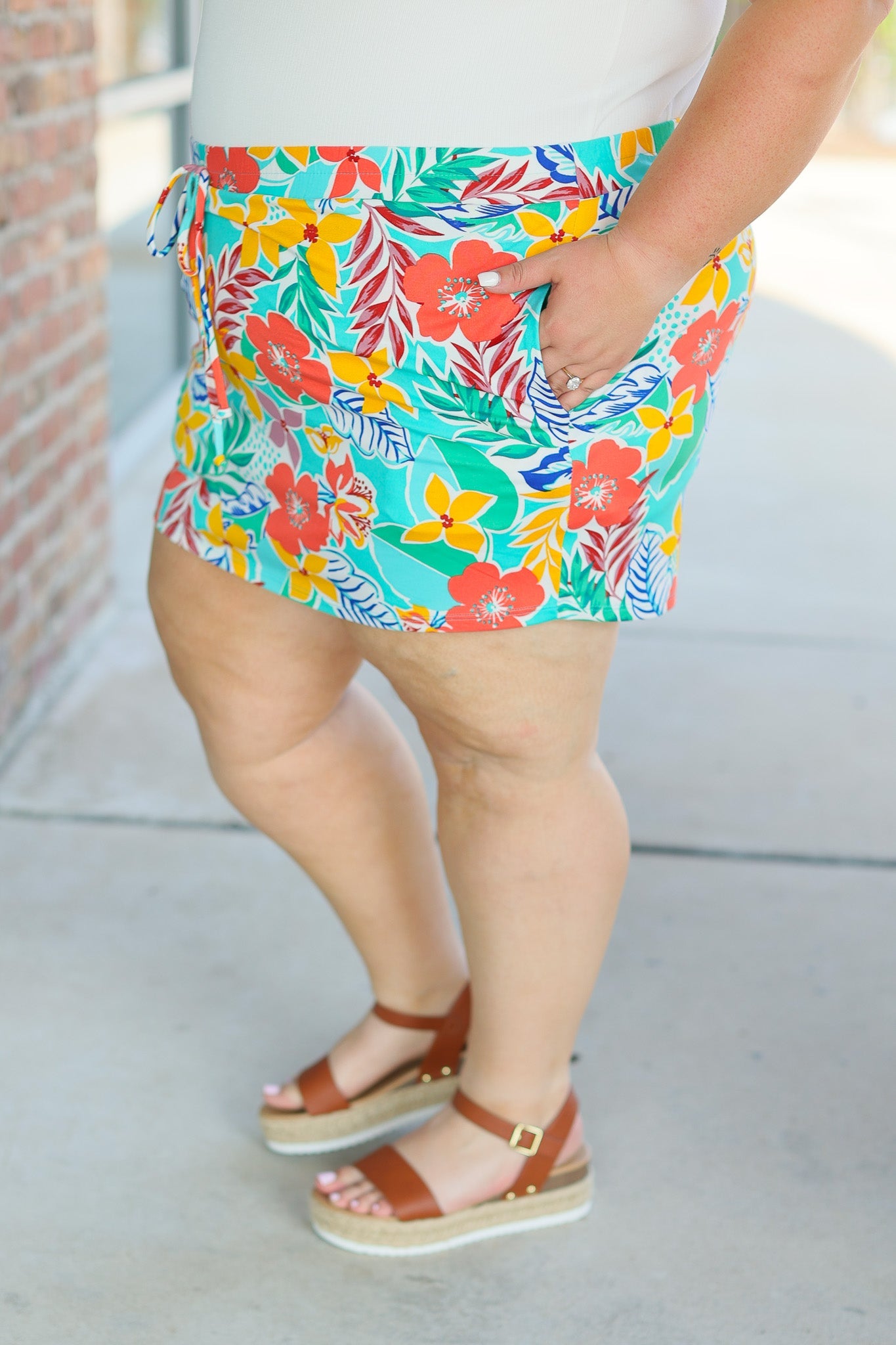 Sienna Skort - Tropical Floral Mix