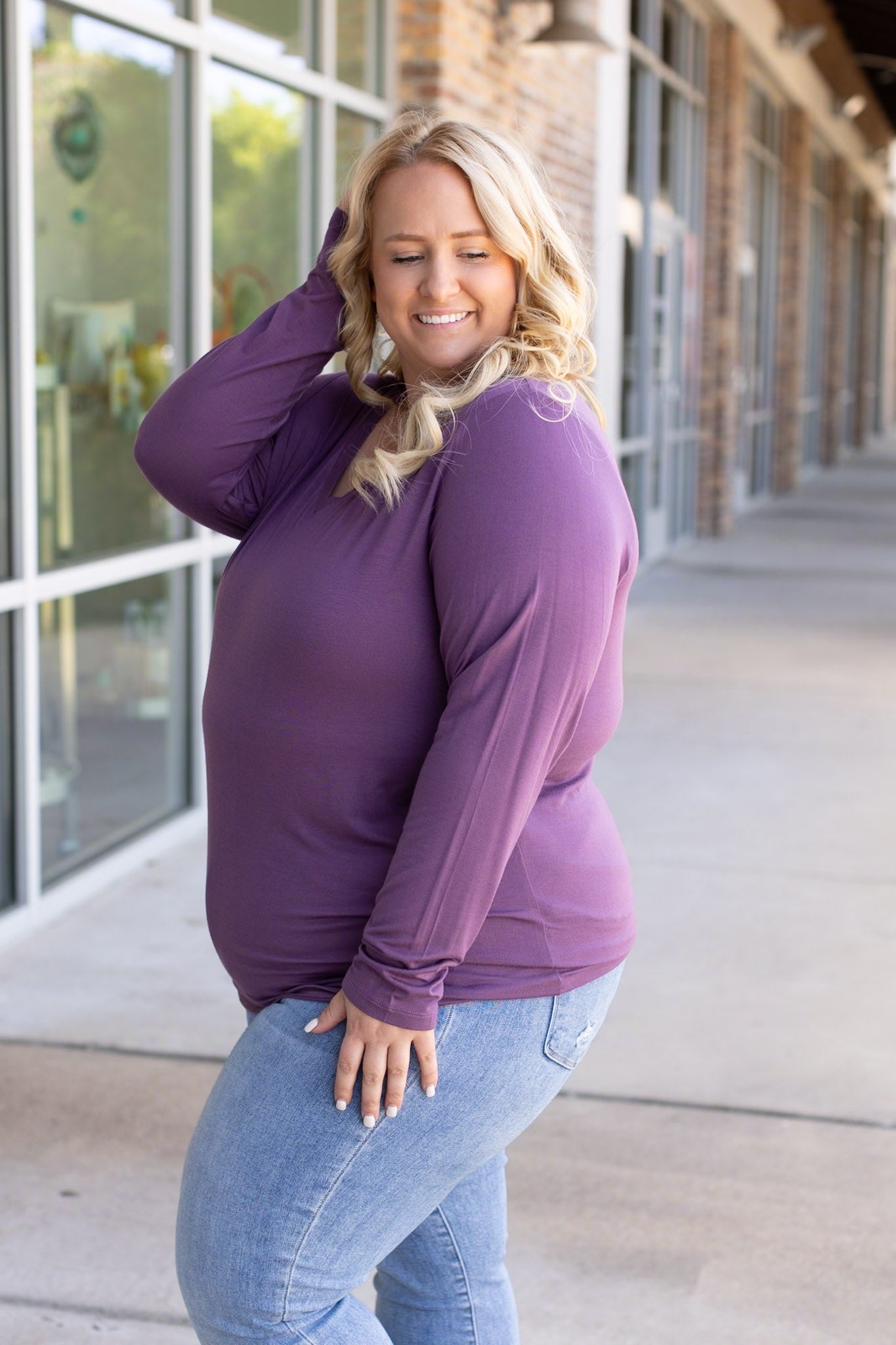 Larissa Long Sleeve - Purple