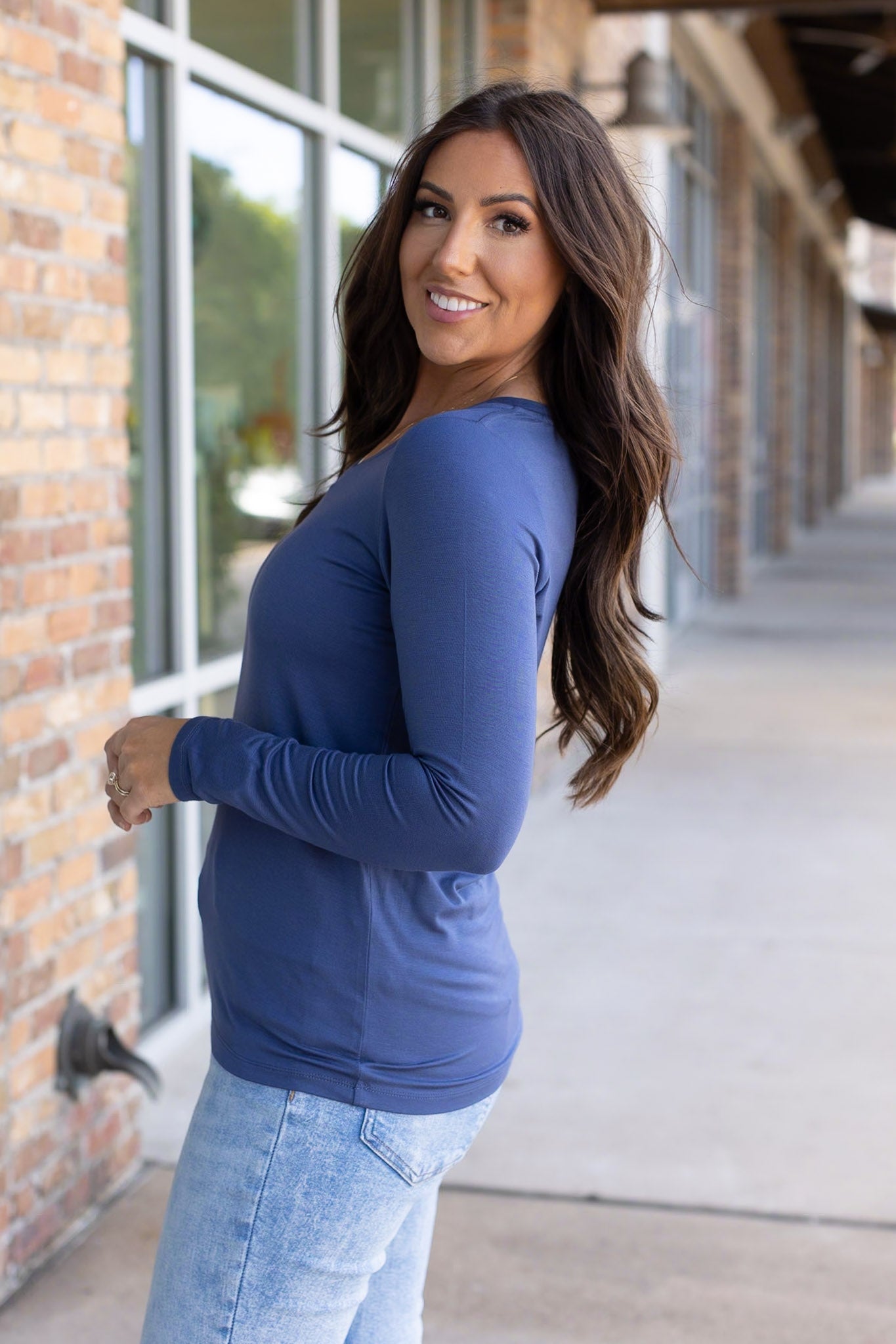 Larissa Long Sleeve - Blue