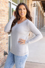 Load image into Gallery viewer, Larissa Long Sleeve - Light Grey
