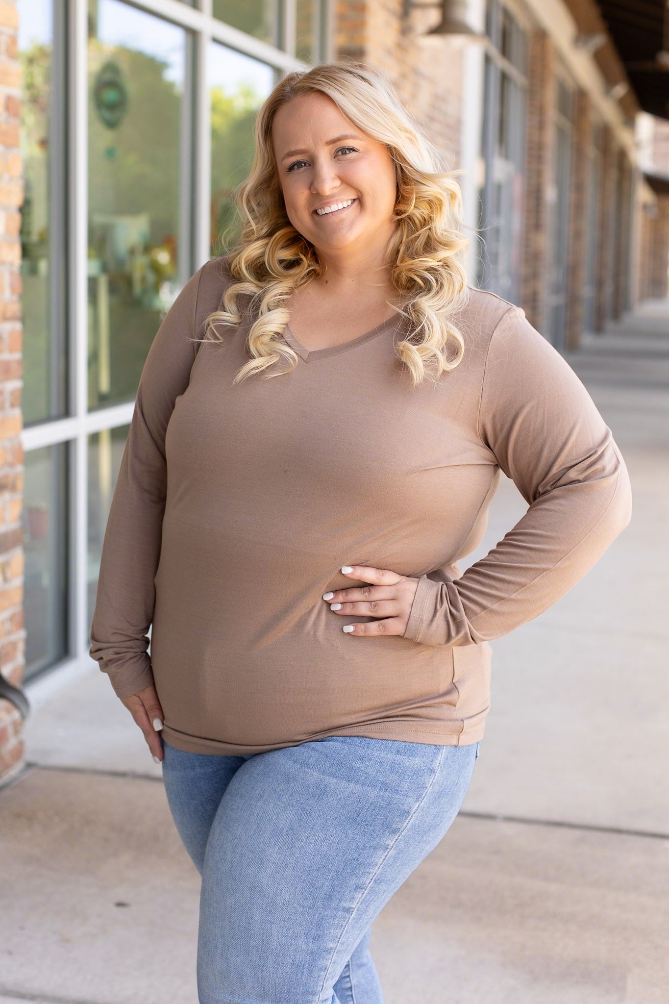 **Larissa Long Sleeve - Mocha