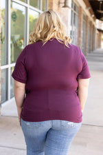 Load image into Gallery viewer, Sophie Pocket Tee - Burgundy
