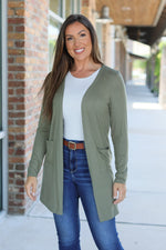 Load image into Gallery viewer, Classic Cardigan - Olive
