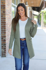 Load image into Gallery viewer, Classic Cardigan - Olive
