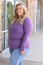 Load image into Gallery viewer, Leah Long Sleeve Top - Purple
