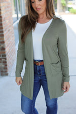 Load image into Gallery viewer, Classic Cardigan - Olive
