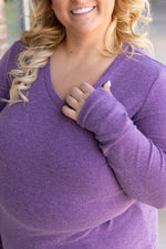 Load image into Gallery viewer, Leah Long Sleeve Top - Purple
