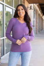 Load image into Gallery viewer, Leah Long Sleeve Top - Purple
