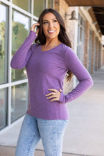 Load image into Gallery viewer, Leah Long Sleeve Top - Purple
