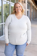 Load image into Gallery viewer, Leah Long Sleeve Top - Light Grey
