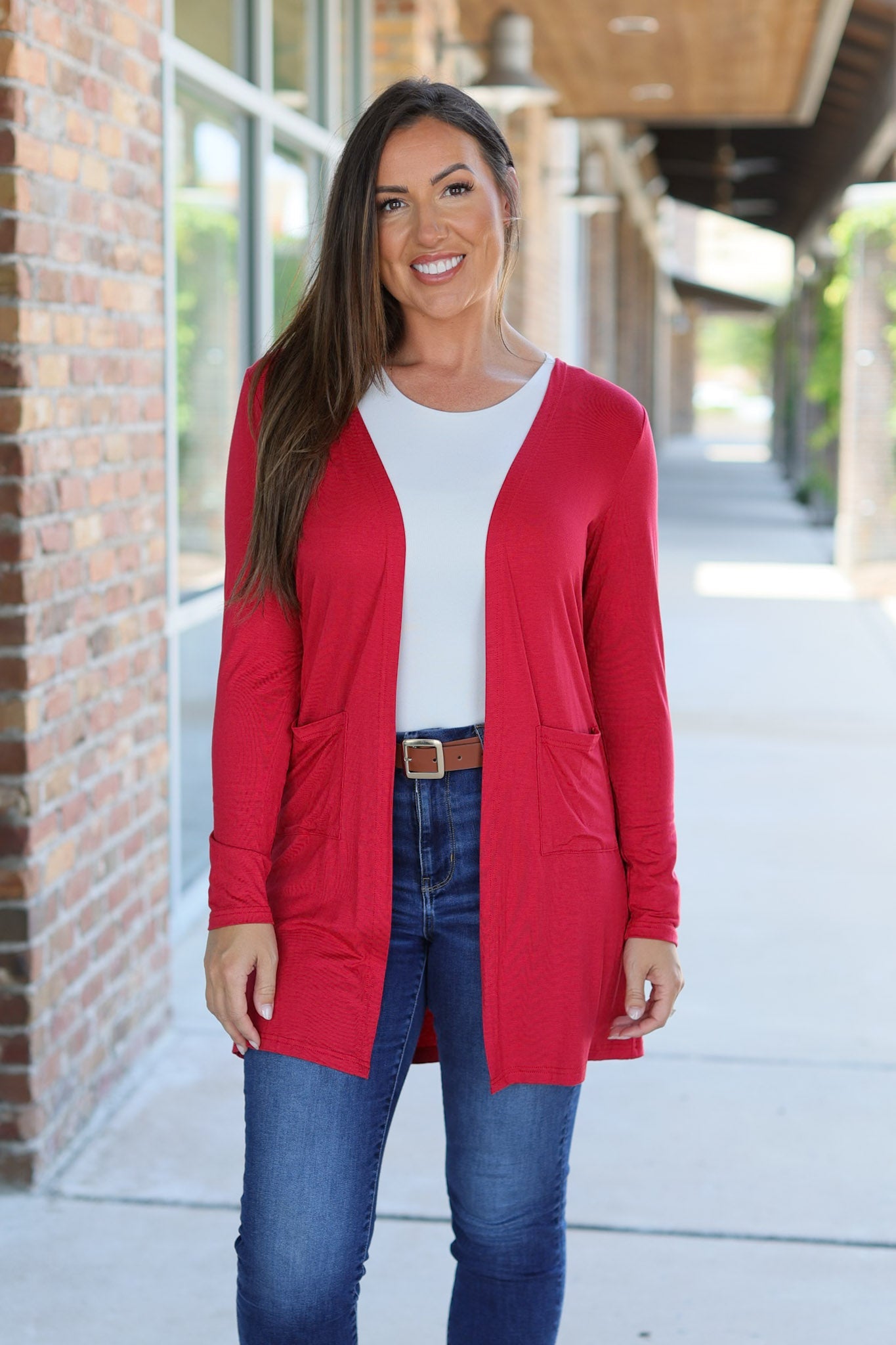 Classic Cardigan - Red